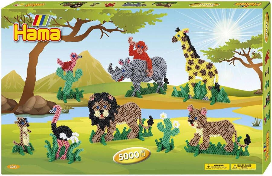 Hama Strijkkralen Hama cadeauset strijkkralen safari 5000-delig