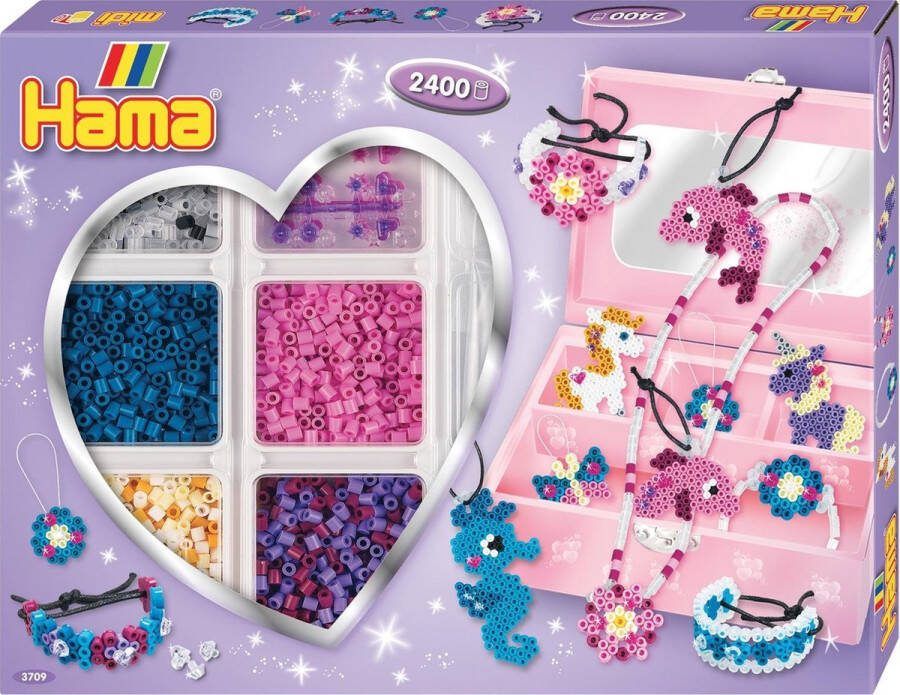 Hama Strijkkralenset Sieraden Maken Paars 2400st