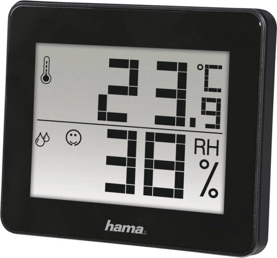 Hama Weerstation voor binnen Thermo- Hygrometer "TH-130" Schwarz Thermometer (1 stuk)