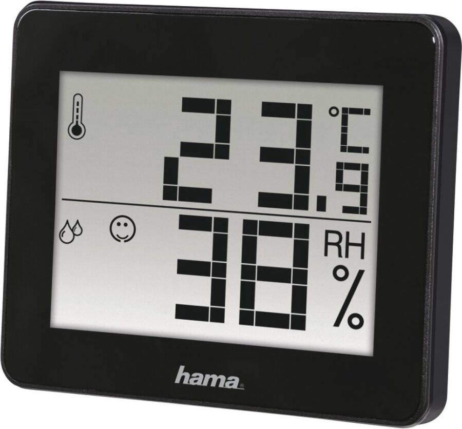 Hama Weerstation voor binnen Thermo- hygrometer "TH-130" zwart (1 stuk)