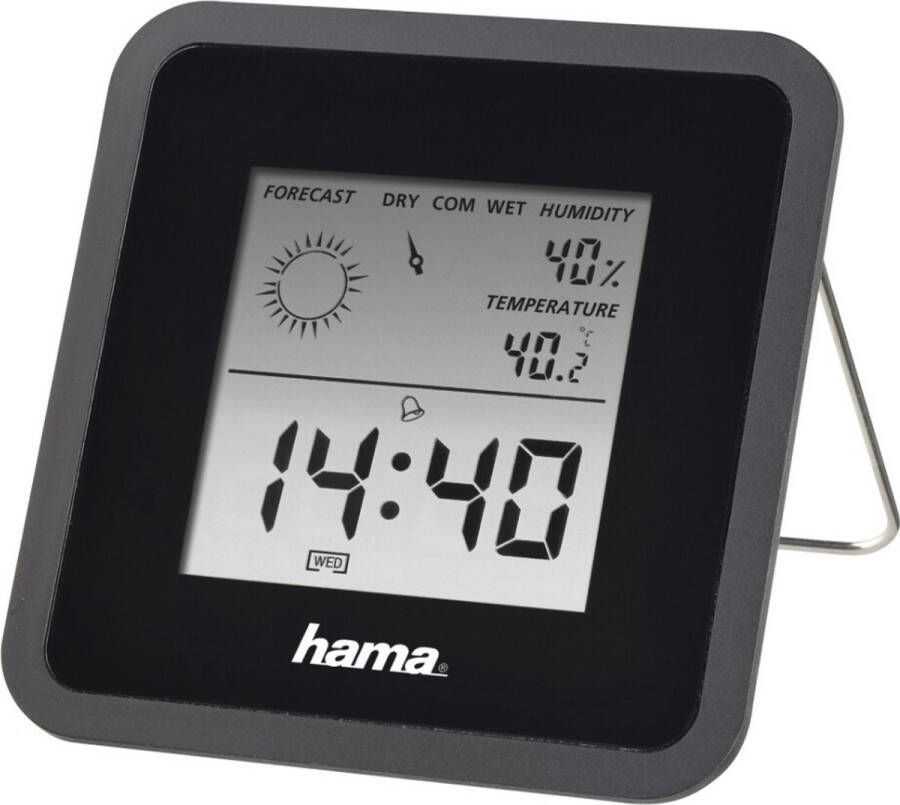 Hama Weerstation Thermo- Hygrometer "TH50" Schwarz Thermometer