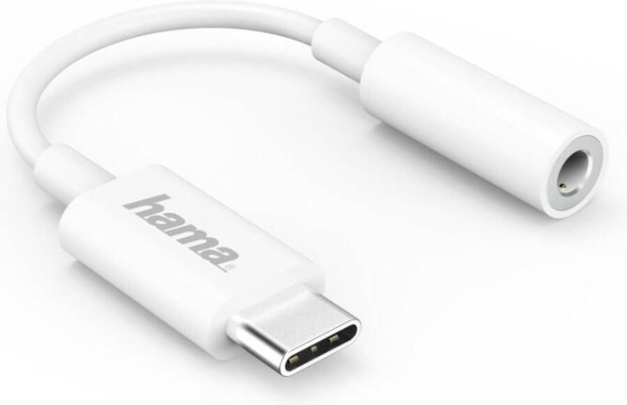 Hama USB-C-adapter Naar 3 5-mm-audio-aansluiting Wit