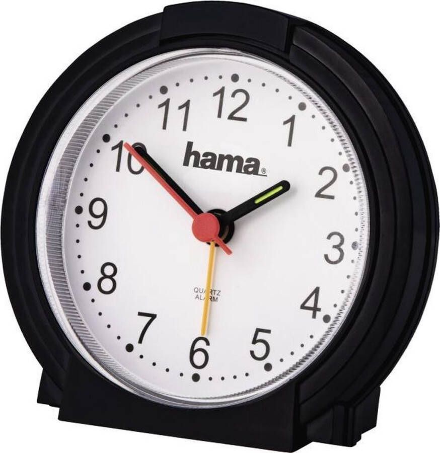 Hama Wekker Classic geluidsarm Wekker radio Zwart