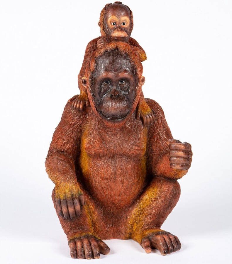 Hamac Orang-oetan en baby Tuinbeeld