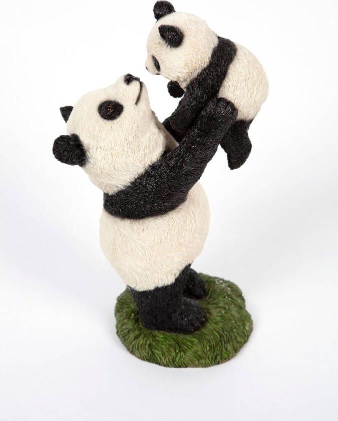 Hamac Panda met jong Tuinbeeld