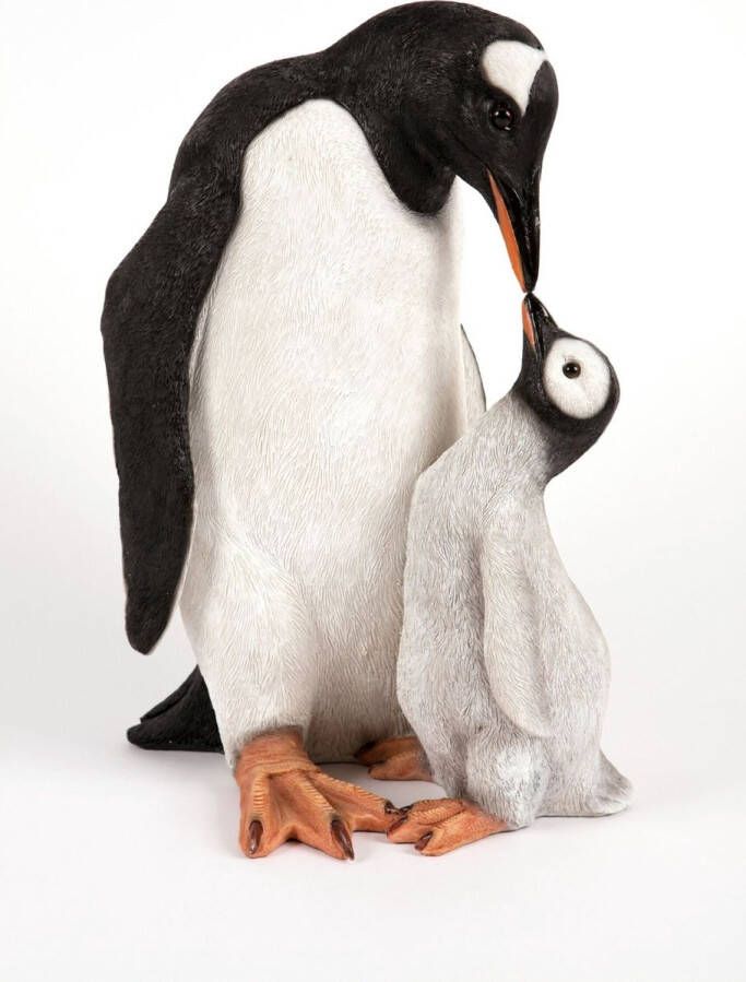Hamac Pinguïn met baby Tuinbeeld