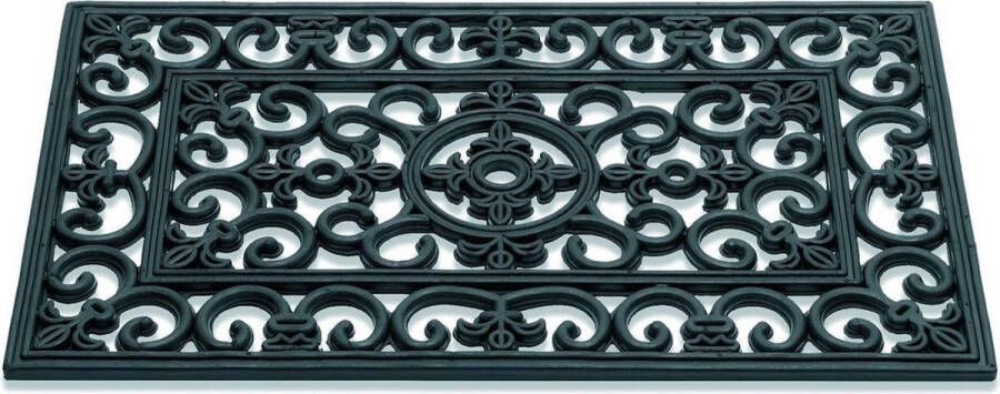 HAMAT Antiek French Lily rubbermat zwart 75 x 45 cm