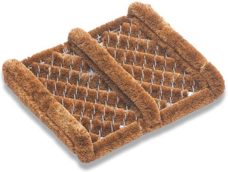 Hamat Cocosbuitenmat Draco schoenveger 30x36cm