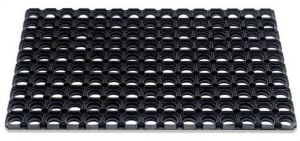 Betaalbaarshoppen Deurmat rubber 40 x 60 cm Zwart