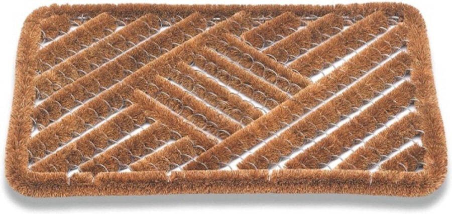 Overig Draco Deurmat Draco Kokos Gegalvaniseerd Staal Ecru 50x80cm