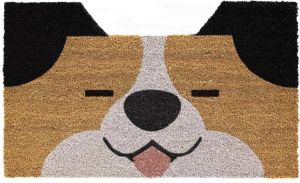HAMAT Ruco Print Shape Hond 45 x 75 cm Kokosmat in hondenkop vorm