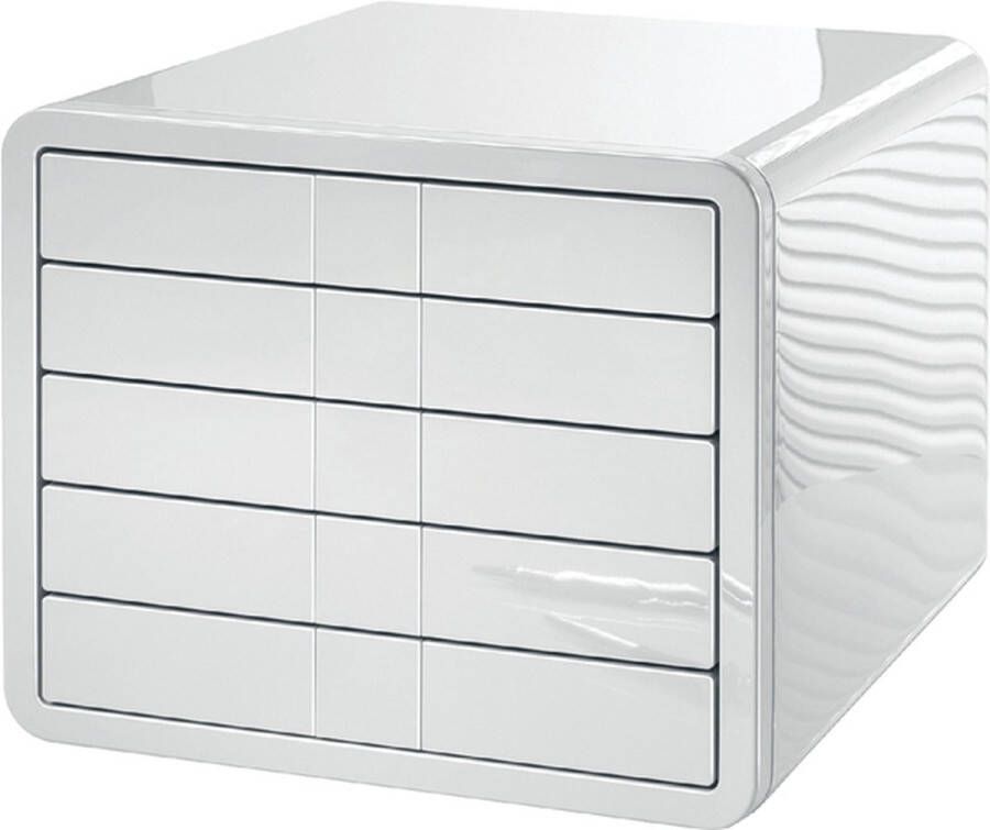 Huismerk Ladebox i-Box DIN A4 C4 5 gesloten lades wit