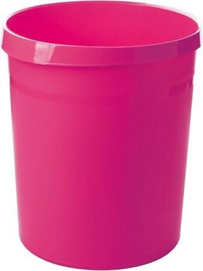 Han papierbak Grip 18 liter met 2 grijpranden Trend Colour roze