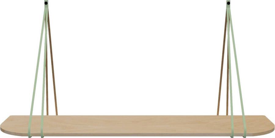 Handles and more Black Friday KORTING! Leren split-plankdragers 100% leer MINT set van 2 excl. plank (leren plankdragers banden leren plank banden)