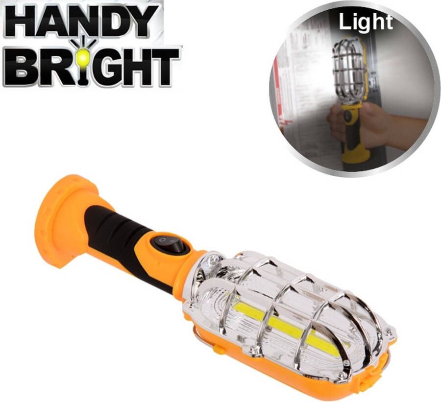 Handy Bright Latern 500 Lumen Led latern Looplamp op batterijen Draadloze werklamp met ophanghaak campingtool compacte en lichte lamp