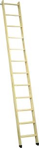 HandyStairs zoldertrap Space01 Houten ladder van grenenhout 40cm breed met ophanghaak 2x wit gegrond 12 treden: tot hoogte 285cm
