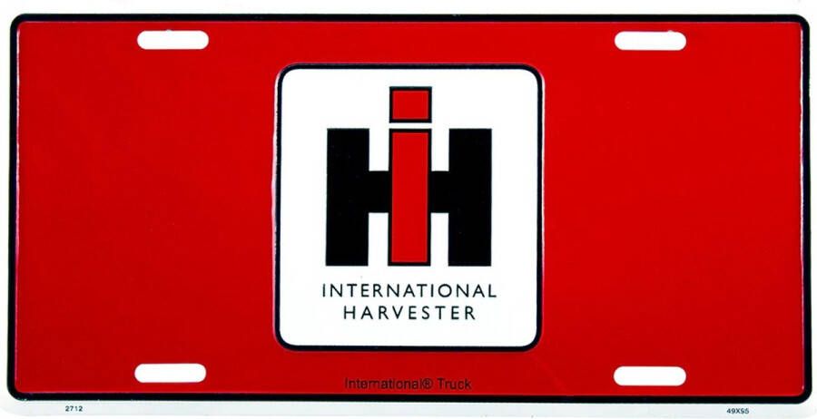 Hang Time IH International Harvester. Aluminium wandbord 15 x 30 cm