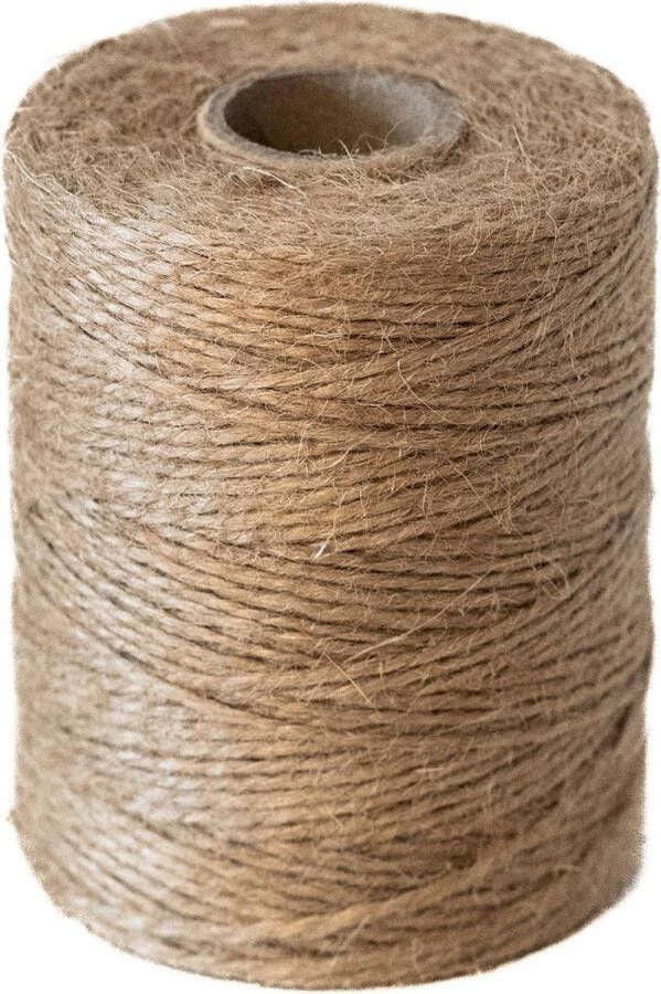 Hans Kniebes Chinchilla Jute garen ca. 1 2 mm Ø natuurlijke kleuren 100 m spoelen jute koord bindgaren bindkoord decoratief koord jutekoord perfect voor knutselwerk verpakking en meer!