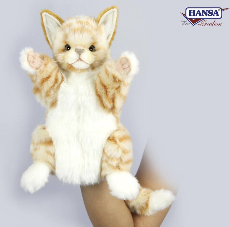 Hansa Creation Rode kat handpop 7182 lxbxh = 25x24x30cm