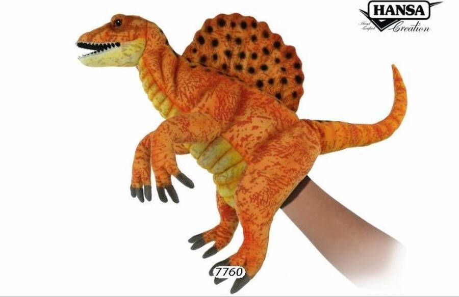 Hansa Creation Spinosaurus handpop goudgeel 7760 lxbxh = 42x18x35cm