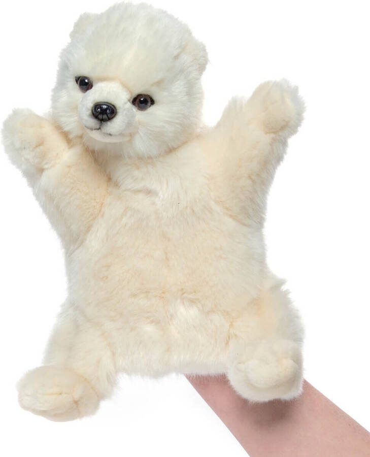 Hansa Handpop IJsbeer Wit 31 cm Levensecht Living puppets