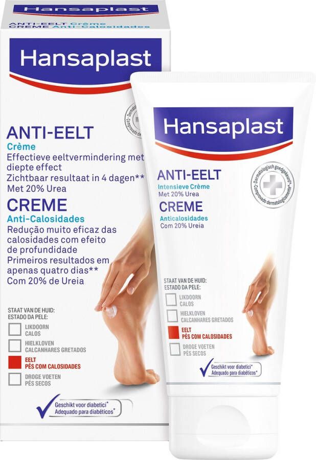 Hansaplast Anti Eelt Creme Voet Verzorging Voetencreme 75ml