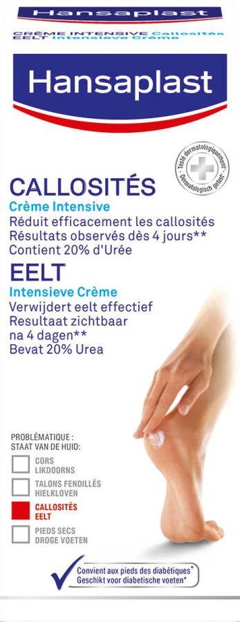 Hansaplast Anti Eelt Creme Voet Verzorging Voetencreme 75ml