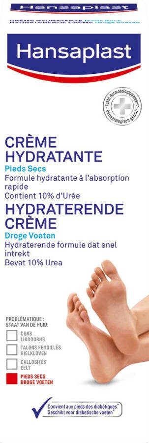 Hansaplast Herstellende Voetcreme Voet Verzorging Droge Voeten Creme 100ml
