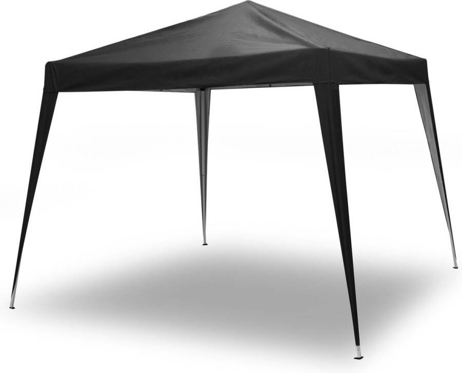 Hanse Partytent Opvouwbaar Vouwtent Paviljoen 330x330 Cm Zwart