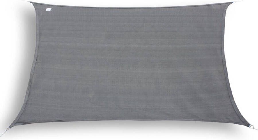 Hanse Schaduwdoek Waterdoorlatend Rechthoek 3x4 m Zonnedoek Grafiet Antraciet