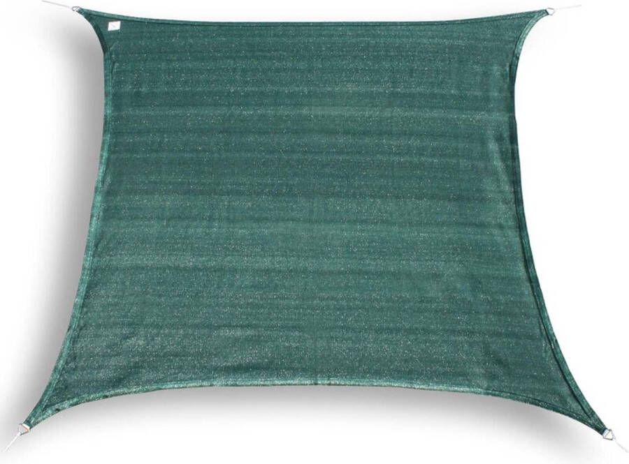 Hanse Schaduwdoek Waterdoorlatend Vierkant 3x3 m Zonnedoek Groen