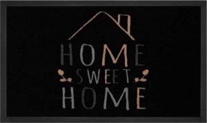 HANSE Home Mat Sweet Home 2 Geschikt voor binnen en buiten met tekst design wasbaar robuust gemakkelijk in onderhoud ingang antislip