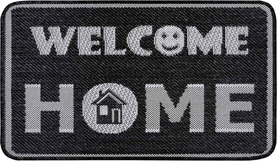 Hanse Home Deurmat Welcome Home antraciet grijs 50x80 cm