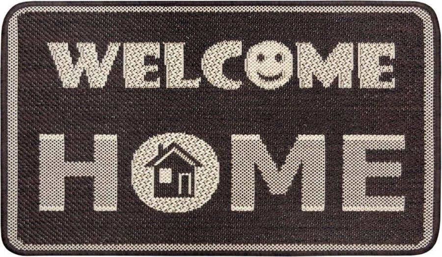 Hanse Home Deurmat Welcome Home bruin 50x80 cm