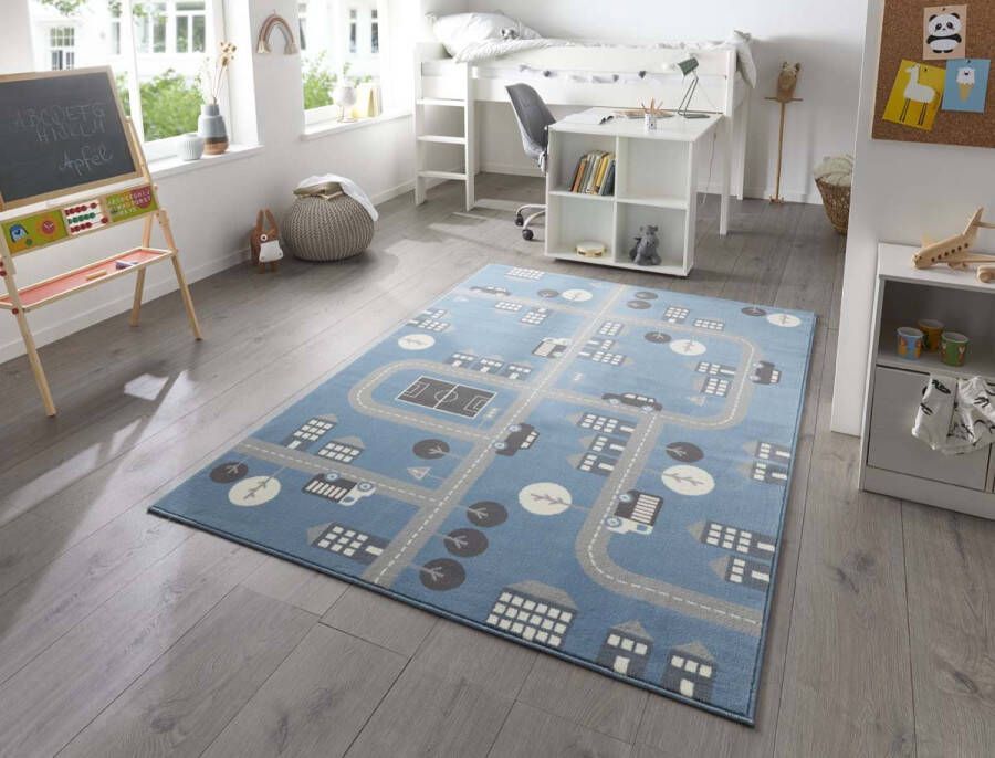 Hanse Home Speelkleed wegen Town blauw grijs 160x220 cm