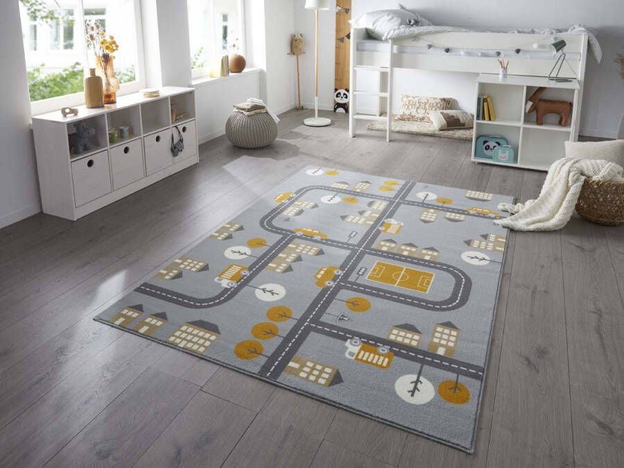 Hanse Home Speelkleed wegen Town grijs geel 120x170 cm