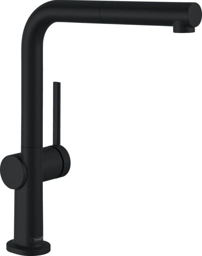 Hansgrohe Talis M547 ngreepskeukenmengkraan 270 met uittrekbare vuistdouche 1 jet mat zwart