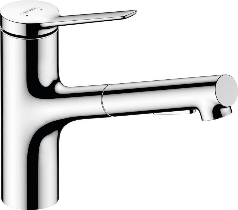Hansgrohe Zesis M33 ééngreeps keukenmengkraan 150 Eco uittrekbare vuistdouche 2jet chroom