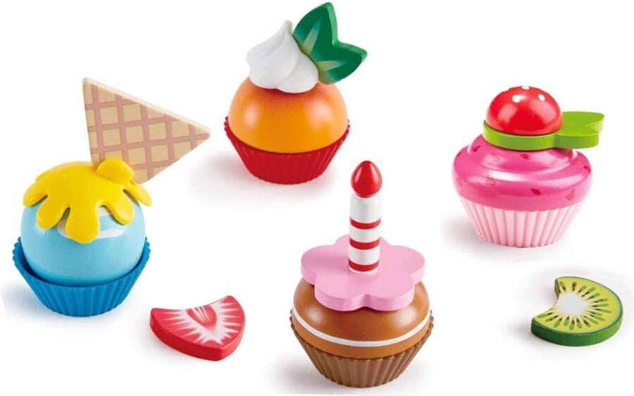 Hape Cupcakes Speelset 18-delig Speelgoedeten