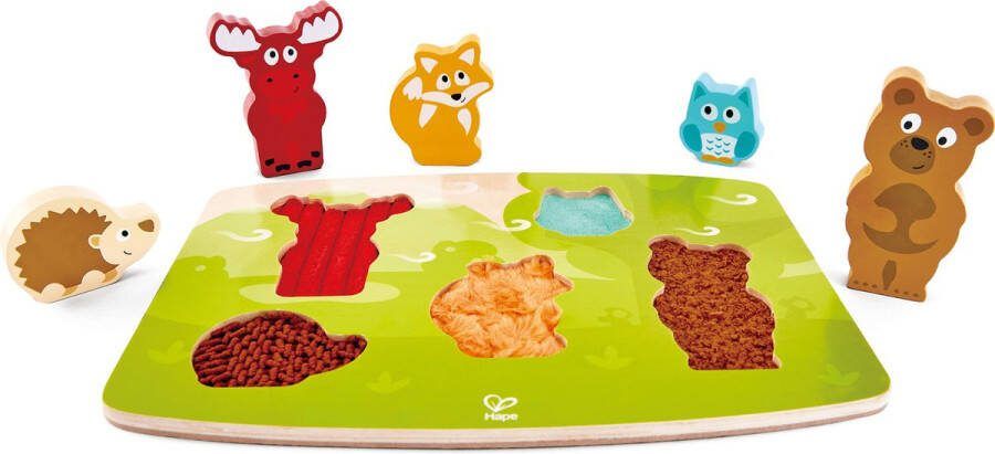 Hape Dieren uit het Bos Vormenpuzzel Puzzel