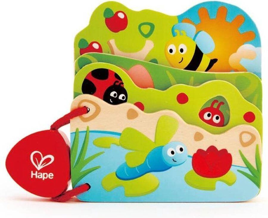 Hape Houten Babyboekje Insecten 16 X 12 5 Cm