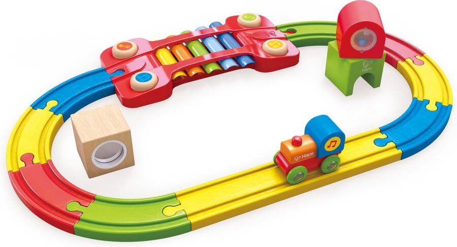 Hape Treinbaan Met Trein En Xylofoon 14-delig