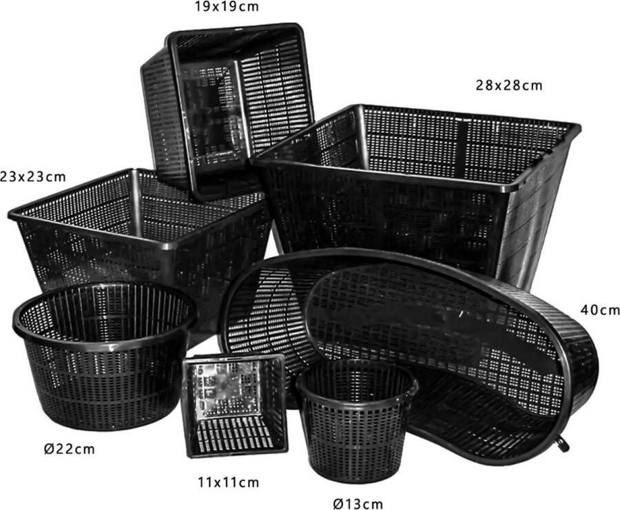 Happet L-S028ST Vijver en>Vijver Accessoires Toebehoren Basket for pond plants square 35x35cm