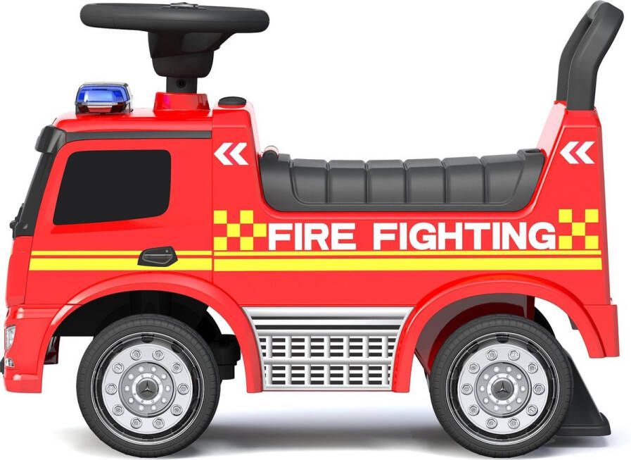 Baby en Tiener Megastore Happy Baby loopauto Brandweerwagen junior 32 cm rood