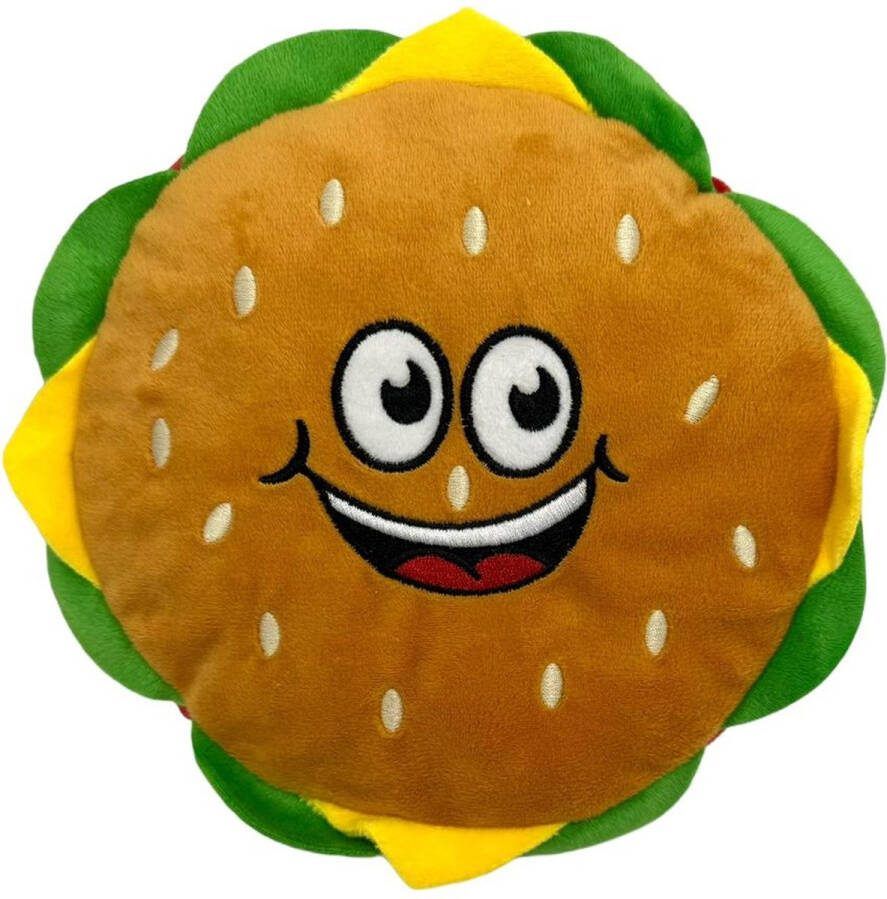 Happy Fast Food Friends Hamburger knuffel 50 cm Pluche