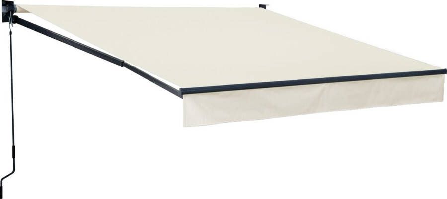 HAPPY GARDEN Saule Luifel 2 95 × 2 5m Beige Doek En Grijze Structuur