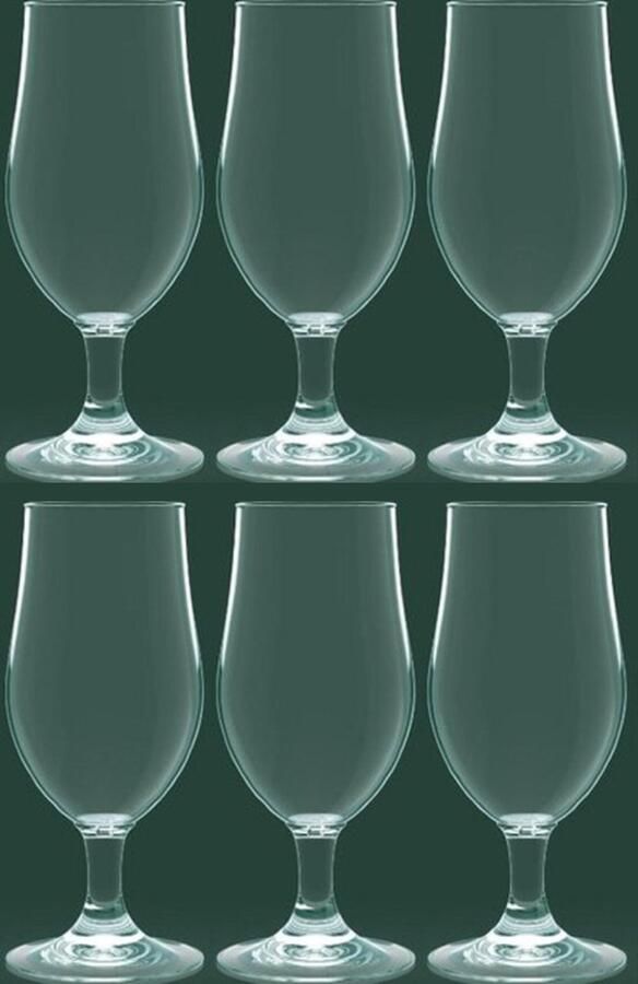 Happy Glass OneTrippel Bierglazen Onbreekbare glazen Speciaalbier glas 6 stuks Speciaalbier Set Glazen 400 ml