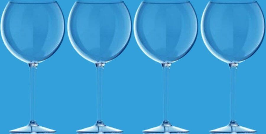 Happy Glass OneTrippel Cocktailglazen Gin Tonic Glazen Onbreekbare glazen Cocktailglas 4 stuks Cocktailset 63 cl