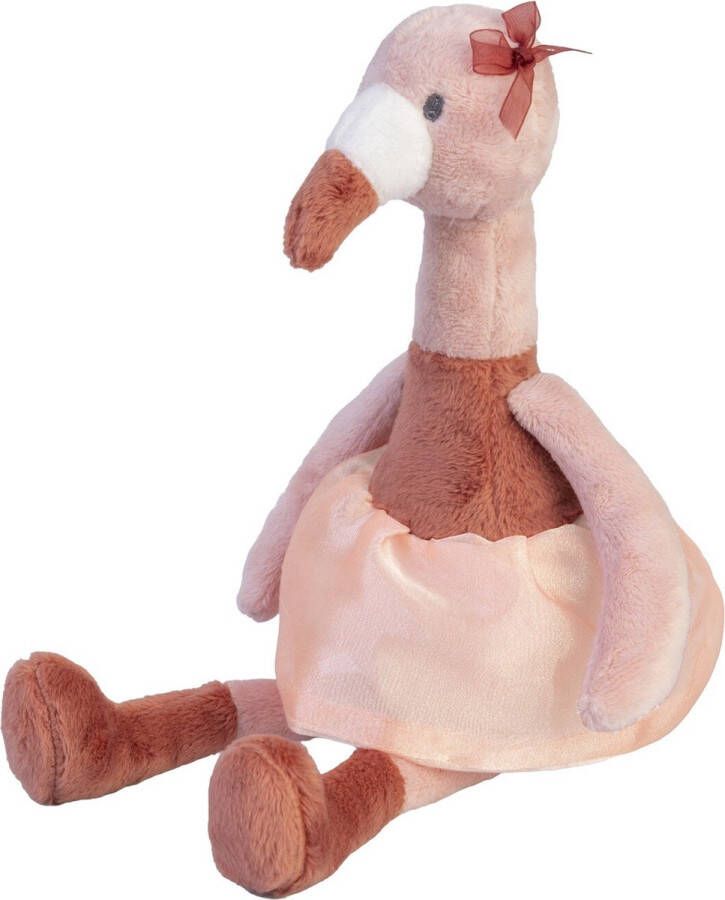Happy Horse Flamingo Fiddle Knuffel 31cm Oudroze Baby knuffel