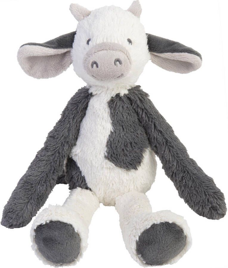 Happy Horse Koe Casper Knuffel 38cm Wit Grijs Baby Knuffel